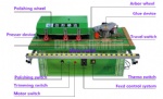 Curved and straight edge banding machine